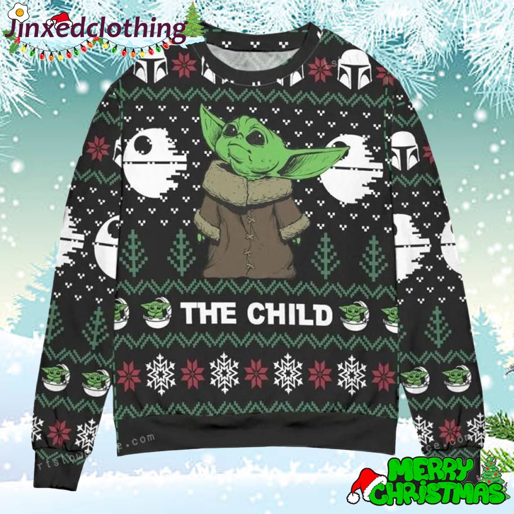 Star Wars Baby Yoda The Child Mandalorian Unisex Ugly Sweater 